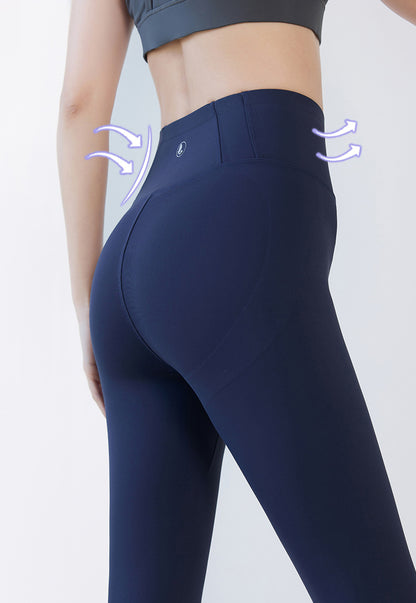 Solid Slim-Fit Yoga Pants